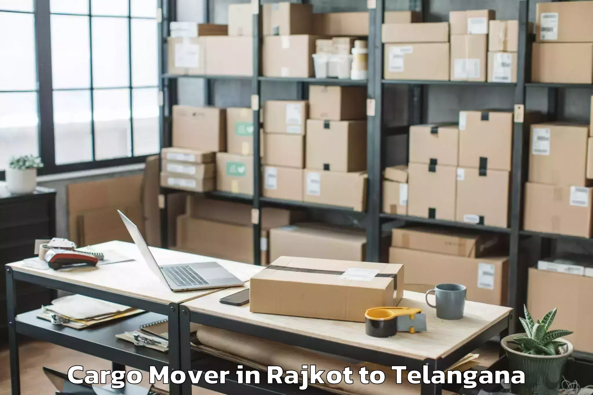 Professional Rajkot to Bellampalle Cargo Mover